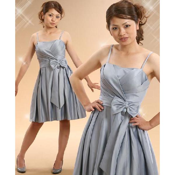 パーティードレス ワンピース キュート サイズ9号 M 11号 L 13号 Ll ミドル丈 結婚式 謝恩会 パーティーにピッタリのサテンのドレス 802 802 2 Marino 通販 Yahoo ショッピング