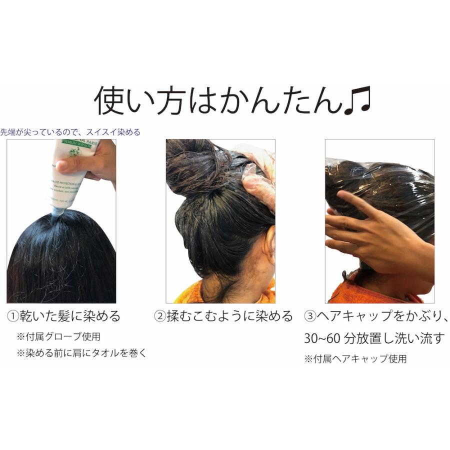 白髪染め ヘアカラーリングクリーム カラートリートメント