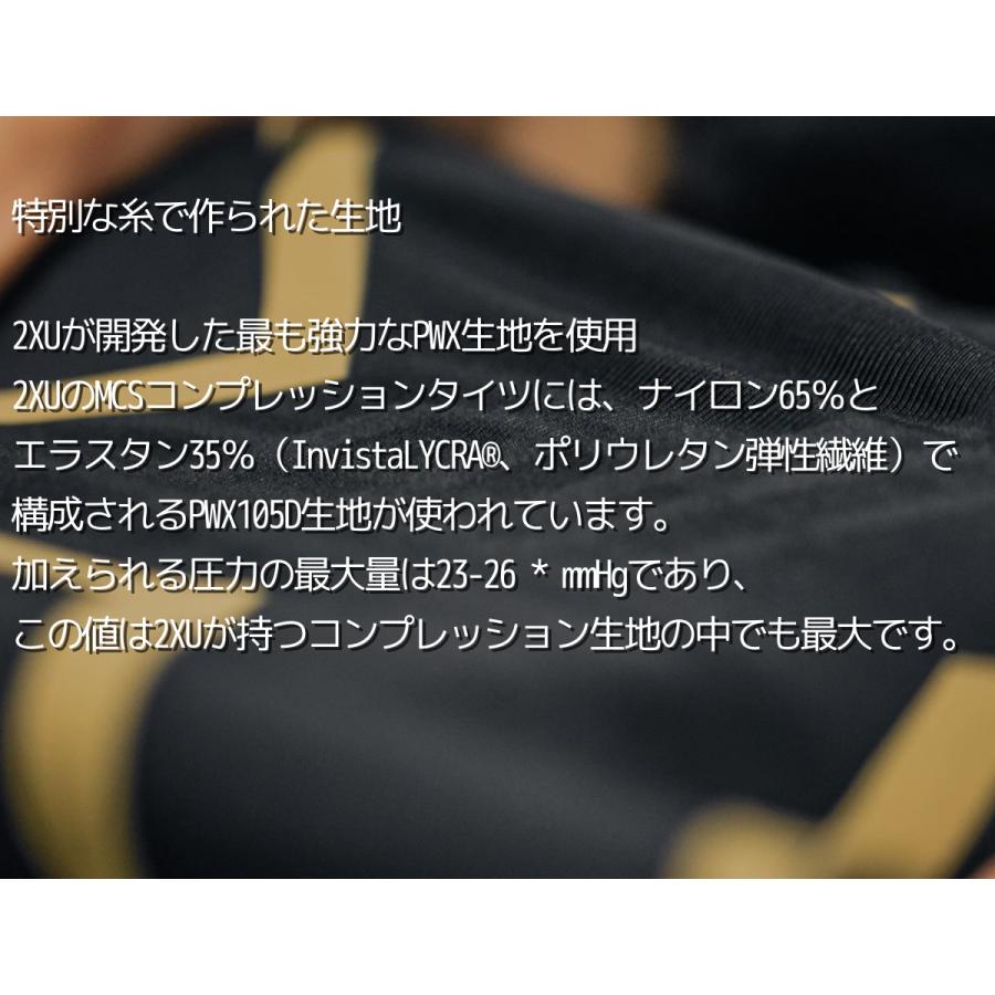 2XU ツータイムズユー MCSランコンプレッションタイツ メンズ オールシーズン タイツ ブラック 黒 ブルー 青 グレー MA5305Bの画像