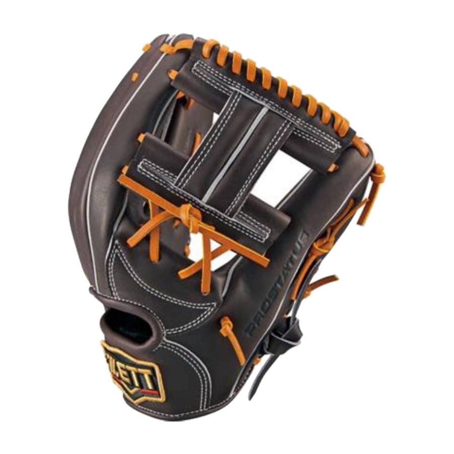 の*ー様 ZETT PROSTATUS 硬式グローブ 内野手用 ゼット ZETT 野球 グローブ 硬式 内野手用 小指2本入れ使用可能