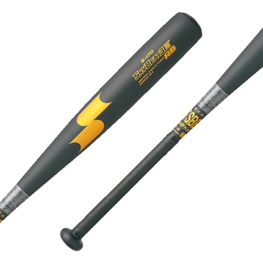 少年軟式バット SSKスカイビート80cm ブラックゴールド エスエスケイ（SSK） 野球 バット 軟式 金属 一般軟式 金属バット