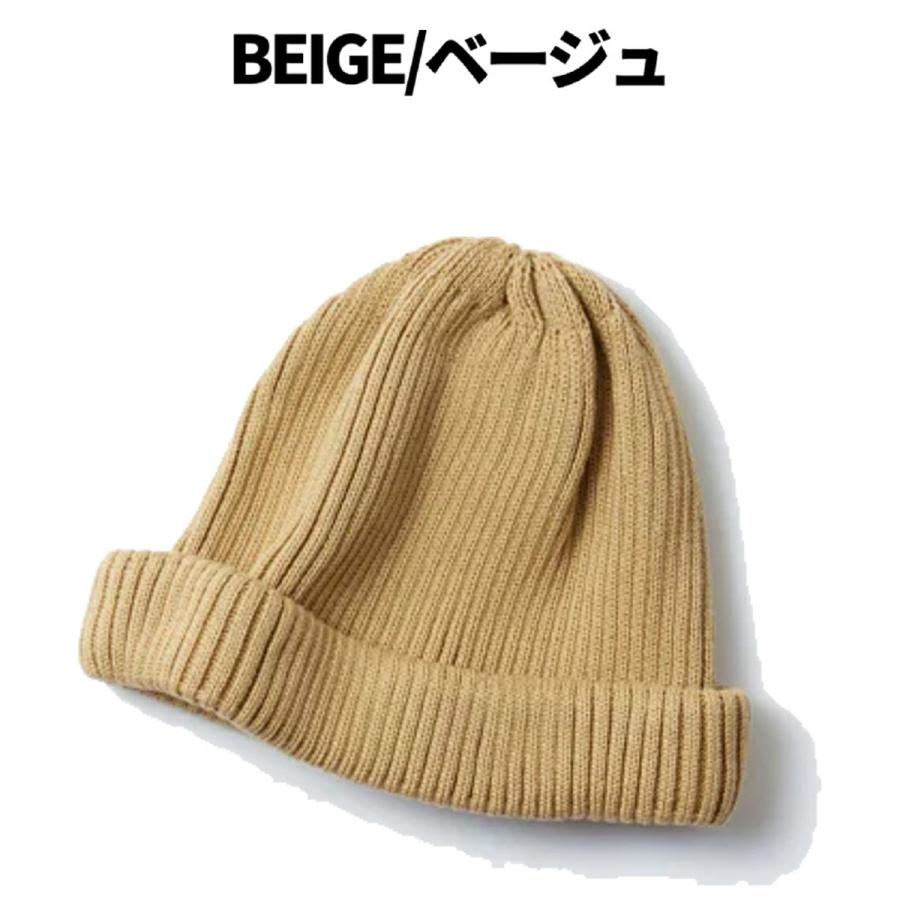ROTOTO（ロトト） ROTOTO COTTON ROLL UP BEANIE メンズ レディース