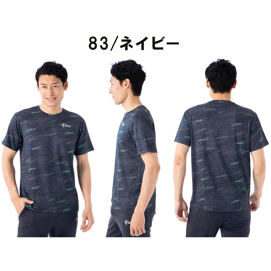 インフィット Infit メンズ カチオン総柄プリントtシャツ スポーツ トレーニング 半袖 Tシャツ E01iksf スポーツマリオ Yahoo 店 通販 Yahoo ショッピング