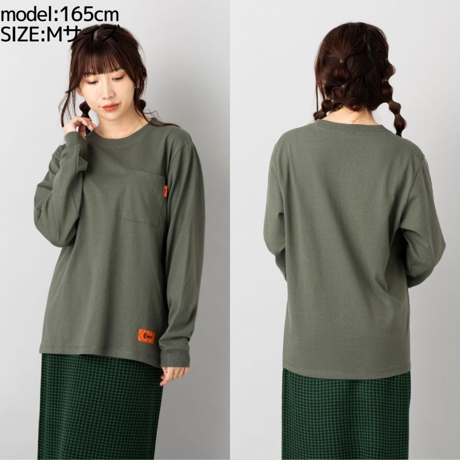 KIFFE ロングスリーブ ポケットTシャツ メンズ レディース ユニ KIFFE ロングスリーブ ポケットTシャツ メンズ レディース ユニ