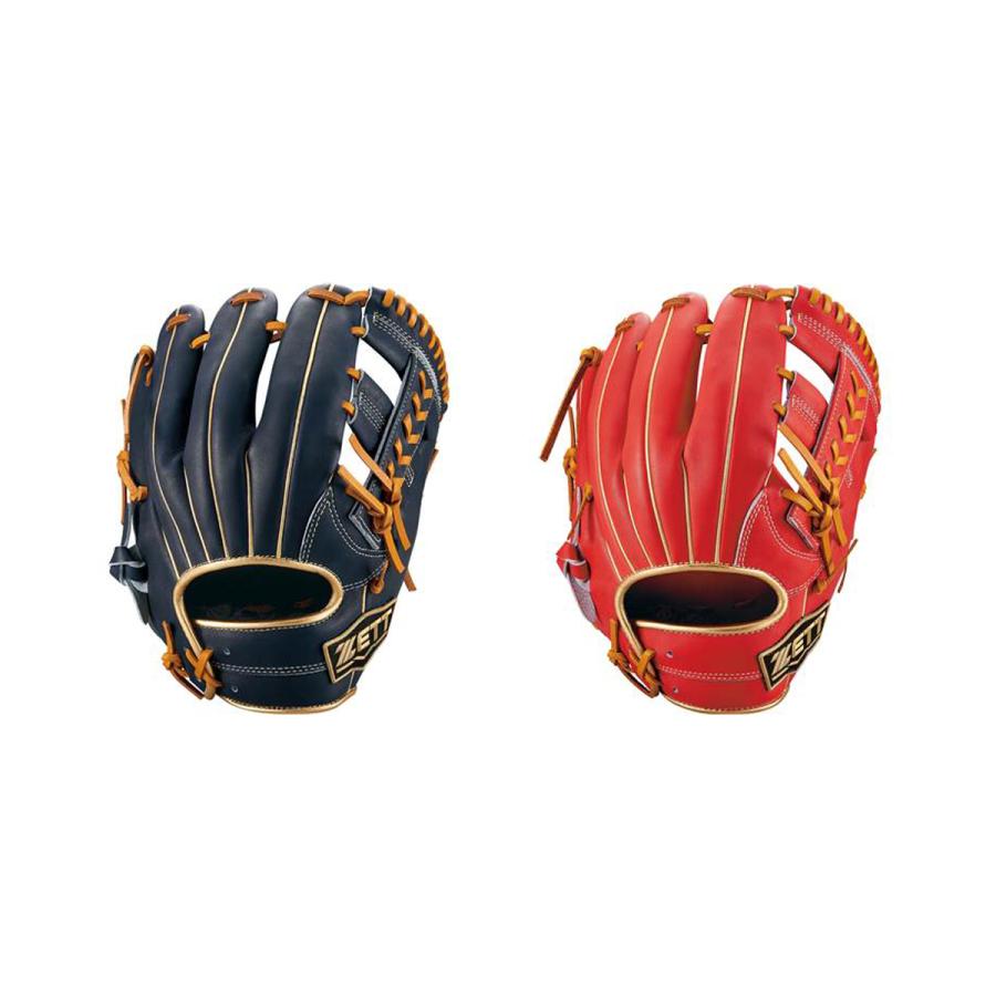 ゼット ZETT ネオステイタス 軟式用グラブ 内野手用 一般 ネイビー