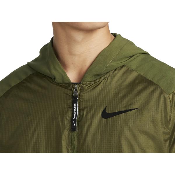 NIKE（ナイキ） プロ 1/2ジップ パーカー メンズ 春 秋 カーキ 枯草色