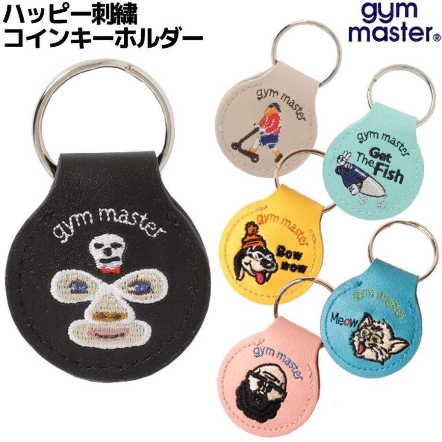 gym master（ジムマスター） ハッピー刺繍コインキーホルダー コインケース バッグチャーム カジュアル 小物 AirTag エアタグ  G821649 : スポーツマリオ Yahoo!店 - 通販 - Yahoo!ショッピング