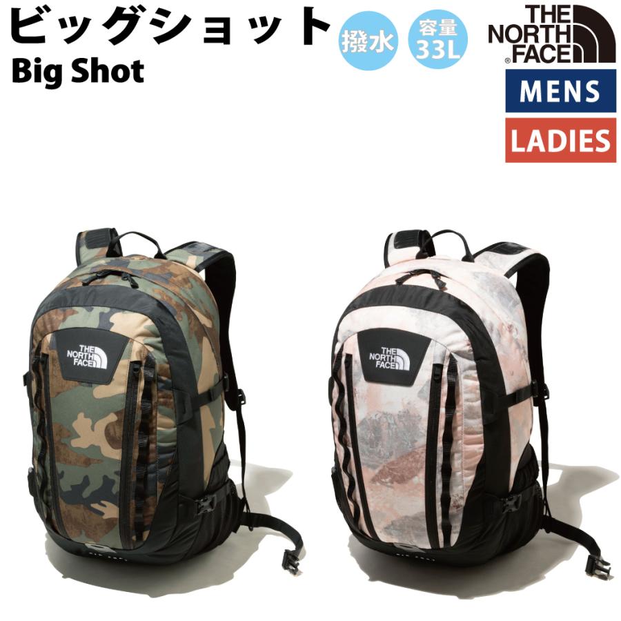 ノースフェイス 33L ビッグショット NM72201 色TNFカモプリント | www