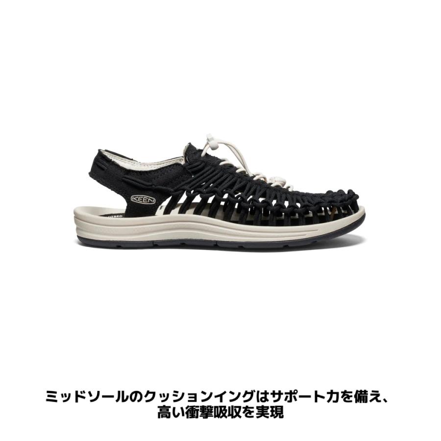 キーン KEEN UNEEK CANVAS ユニーク キャンバス メンズ 春 夏 ホワイト ベージュ ブラック サンダル スリッポン 1026228 1028564