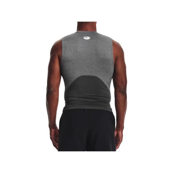UNDER ARMOUR（アンダーアーマー） ヒートギアアーマー コンプレッション スリーブレス シャツ メンズ グレー 灰色 インナー 袖 ...