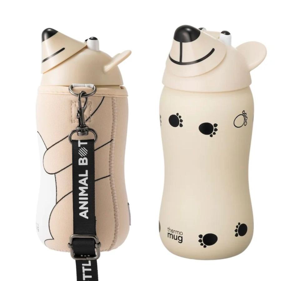 ☆完売品!かわいいHuman Madeアニマル水筒 カモ 200ml アニマルボトルベア｜ANIMAL BOTTLE BEAR（PALE VIOLET） – thermomug
