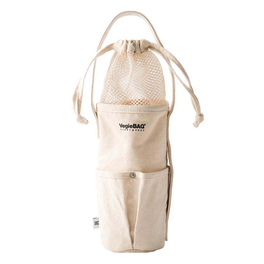 サーモマグ thermo mug VEGIEBAG2 TRIP BOTTLE L専用バッグ 携帯 レジャー おしゃれ ドライブ お出掛け 水筒入れ バッグ 袋 小物 巾着 TMVB2 | DESCENTE | 01