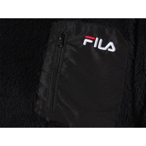 フィラ FILA Airシャギークルー レディース 秋 冬 ブラック 黒 スポーツ フィットネス ボア クルーネック プルオーバー 441620-BK｜mario｜05