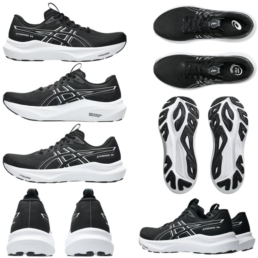 アシックス asics GT-2000 14 EXTRA WIDE エクストラワイド メンズ ブラック スポーツ ランニングシューズ ランシュー 幅広 1011C057 001 002の画像