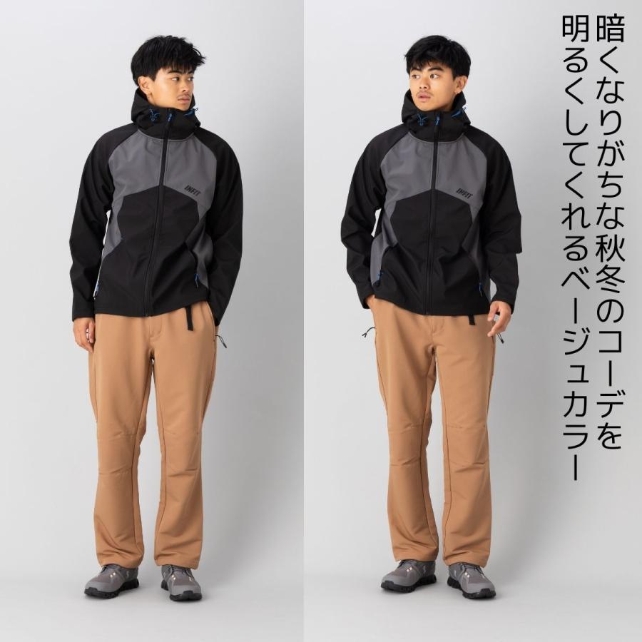 INFIT（インフィット） 裏起毛ロングパンツ メンズ 秋 冬 裏起毛 撥水