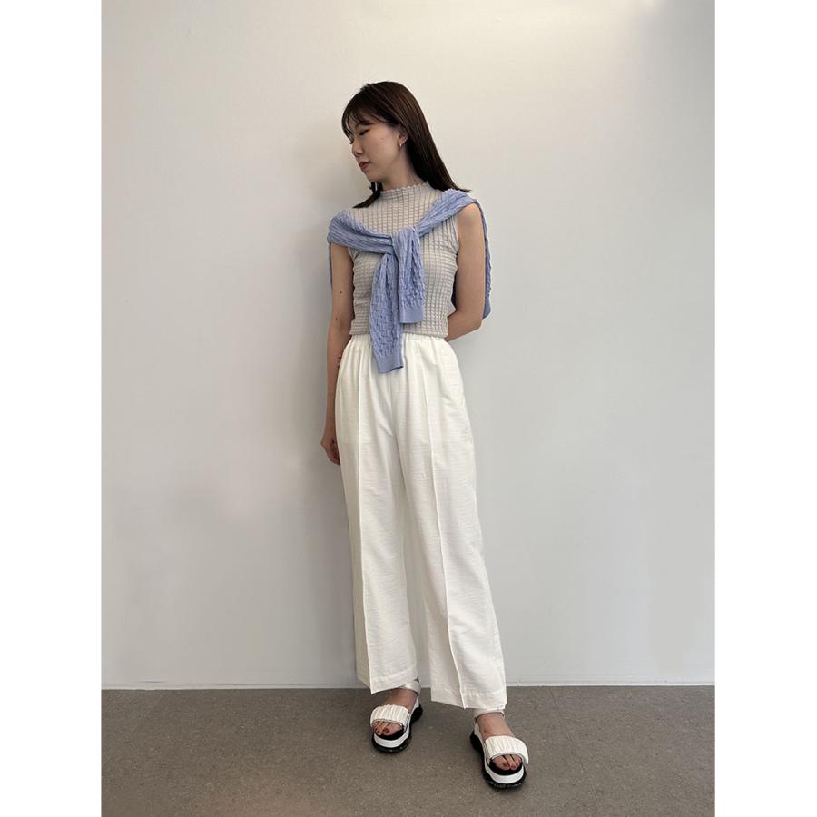 emmi エミ emmi emmi atelier ピンタックウエストゴムパンツ