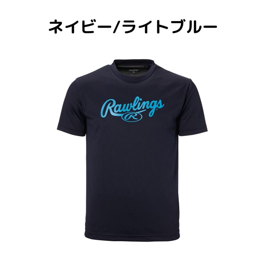 ローリングス Rawlings ジュニア スクリプトロゴTシャツ 野球 半袖 野球 シャツ ユニホーム 春 夏 AST13S07J｜mario｜03