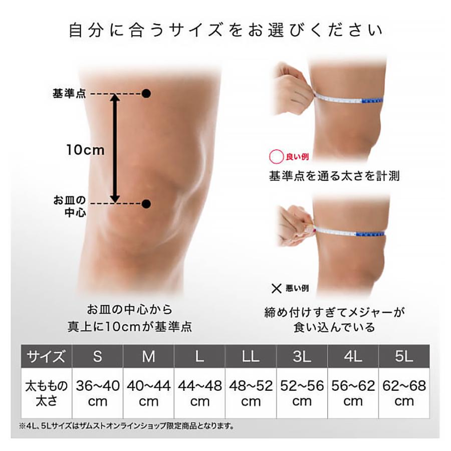 ザムスト ZAMST ZK-MOTION ヒザ用サポーター 左右兼用 ブラック 耐久性