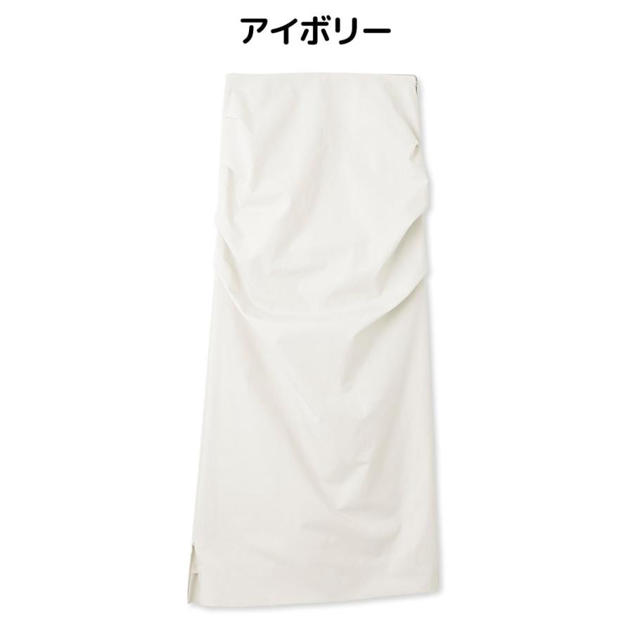 emmi エミ atelier タック入りストレッチタイトスカート