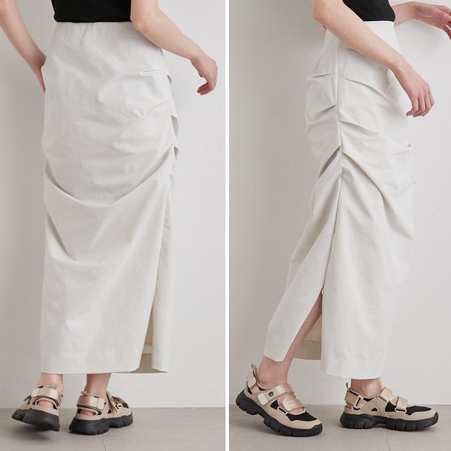 emmi エミ emmi emmi atelier タック入りストレッチタイトスカート