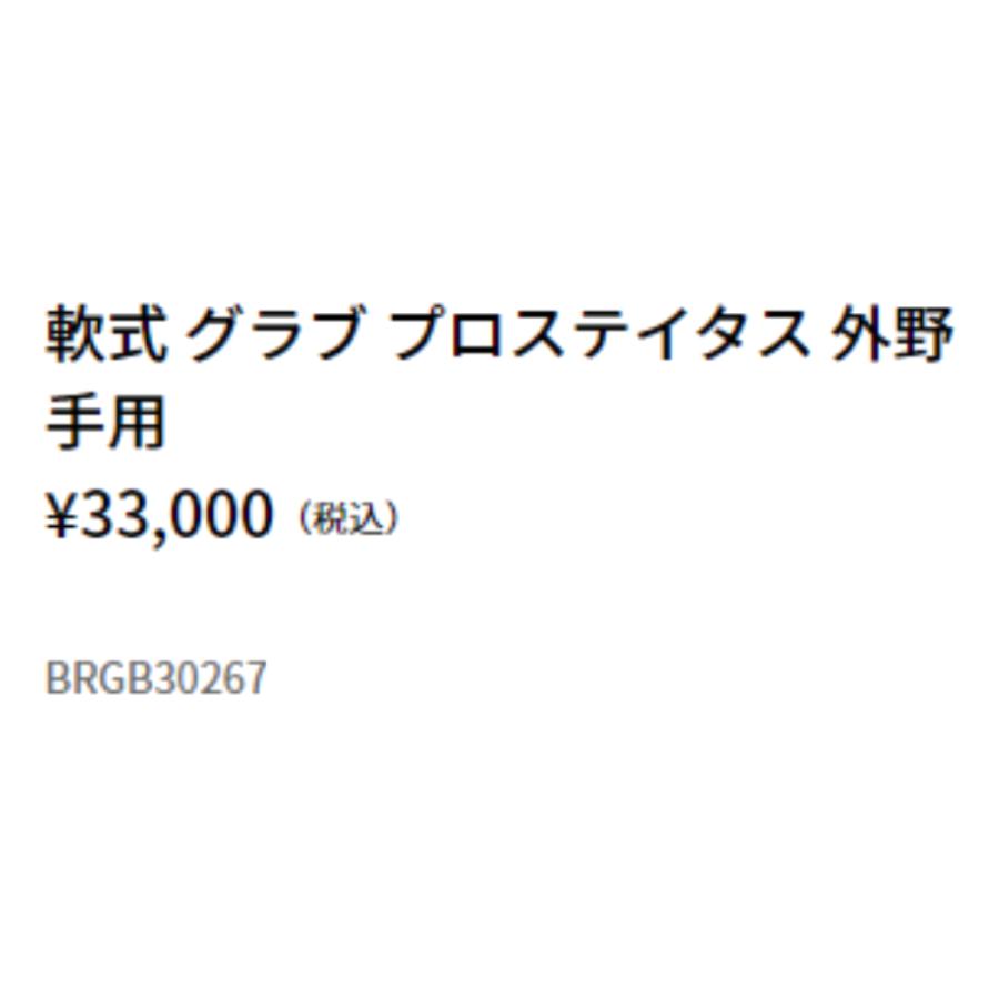 ゼット ZETT  プロステイタス PROSTATUS 軟式用グラブ 外野手用 サイズ8 一般 左投げ用有り 野球 軟式 グローブ 外野手 右利き 左利き BRGB30267 | プロステイタス | 09