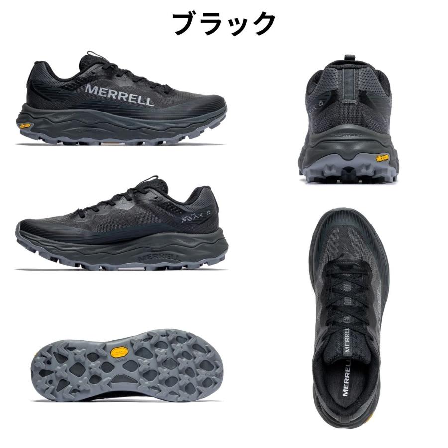 Merrell ブラック トレイルランニングシューズ MERRELL（メレル） MERRELL AGILITY PEAK 6 アジリティー ピーク 6