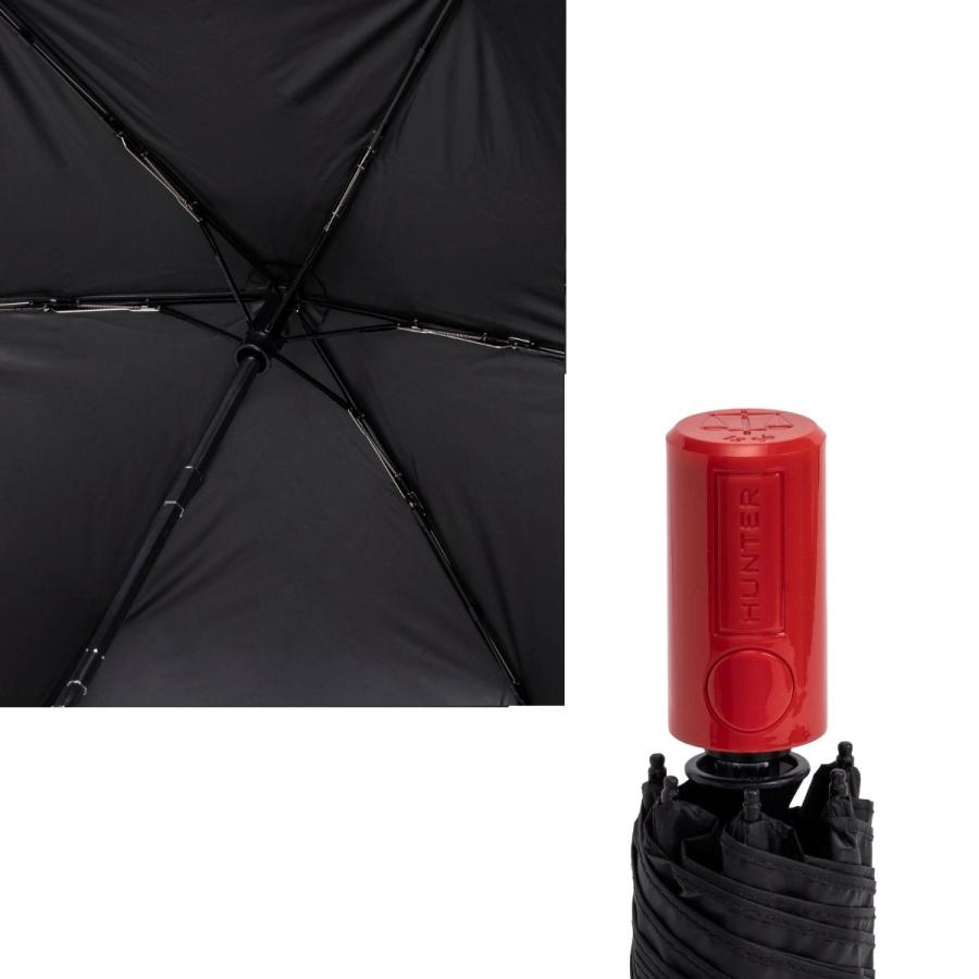 【美品】ハンター　オートマティックコンパクトアンブレラ　黒 ハンター HUNTER オートコンパクトアンブレラ （BLACK） -waja