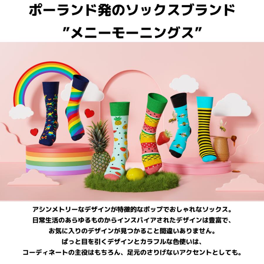 メニーモーニングス MANY MORNINGS Regular Socks メンズ レディース ユニセックス オールシーズン 靴下 ソックス 総柄 小物  プレゼント ギフト |  | 14