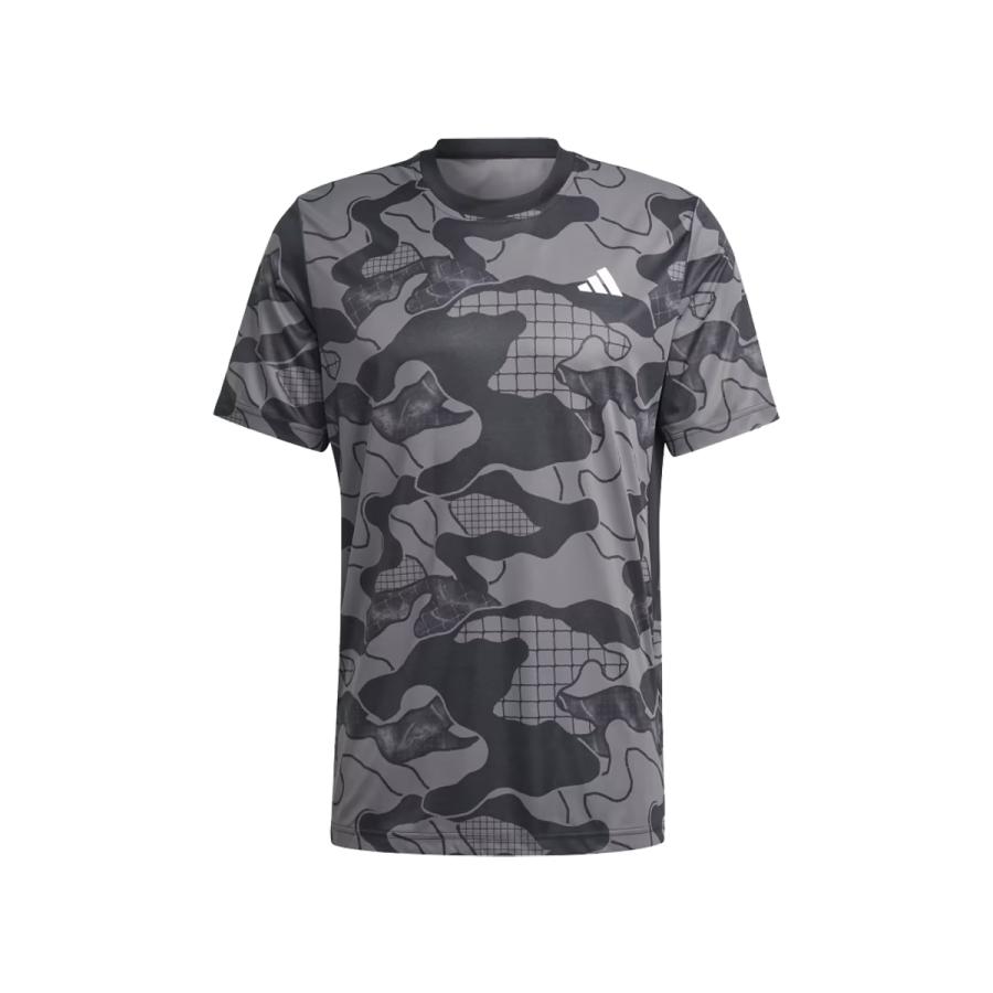 アディダス adidas TENNIS CLUB テニス クラブ グラフィック T シャツ メンズ メンズ 春 夏 グレー 灰色 スポーツ