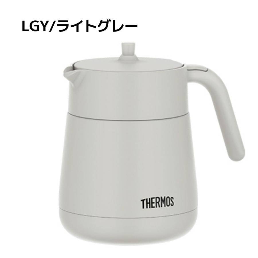 サーモス THERMOS 真空断熱ティーポット 0.7L 保温 保冷 茶こし付き 卓上ポット 保温ポット 保冷ポット ピッチャー 急須 ステンレス製 魔法びん TTE700｜mario｜04