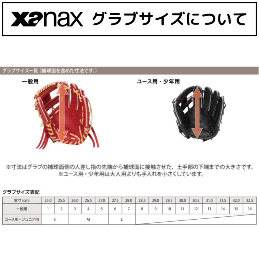 ザナックス XANAX  トラストエックス TRUST-X 硬式用グラブ 外野手用 サイズ15 一般 メーカー職人型付け済み 野球 硬式 グローブ 外野手 BHG24OS1X｜mario｜09