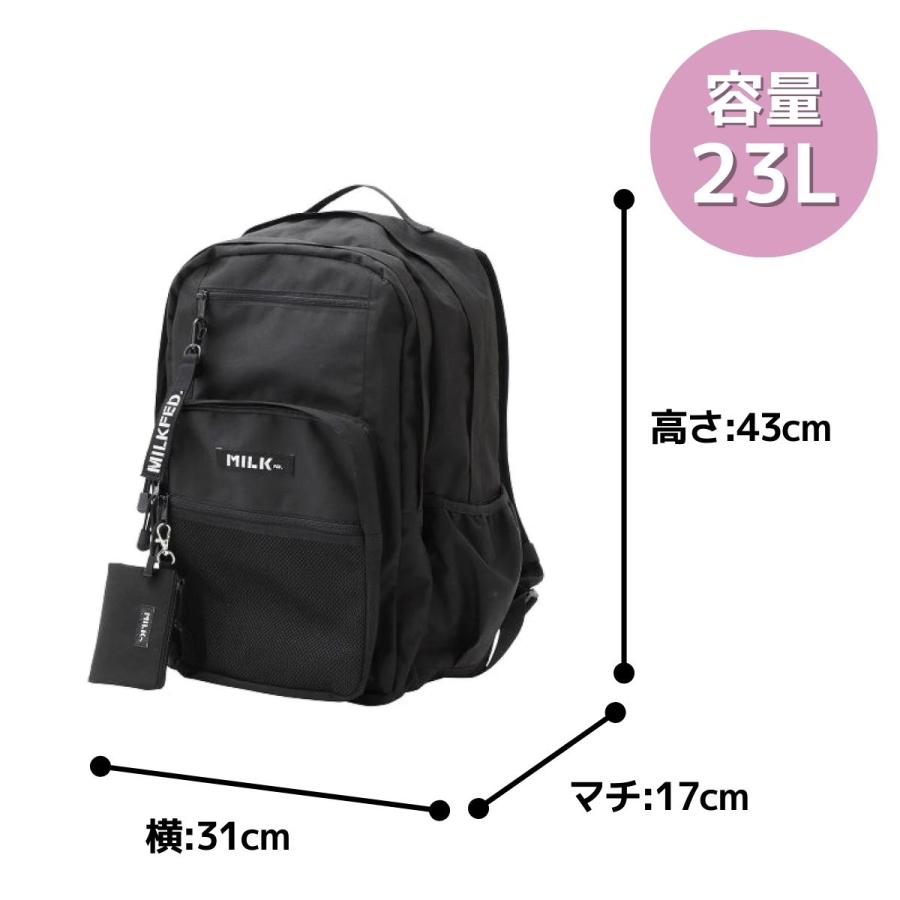 MIZUNO ミルクフェド MILKFED. W ZIP BACKPACK ダブルジップ MIZUNO ミルクフェド MILKFED. W ZIP BACKPACK ダブルジップ