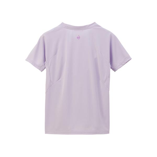 ルコック le coq sportif エールフォルム半袖Tシャツ 池田エライザ着用 レディース 春 夏 汗じみ軽減 パープル 紫 半袖 Tシャツ QMWXJA03-PP｜mario｜02