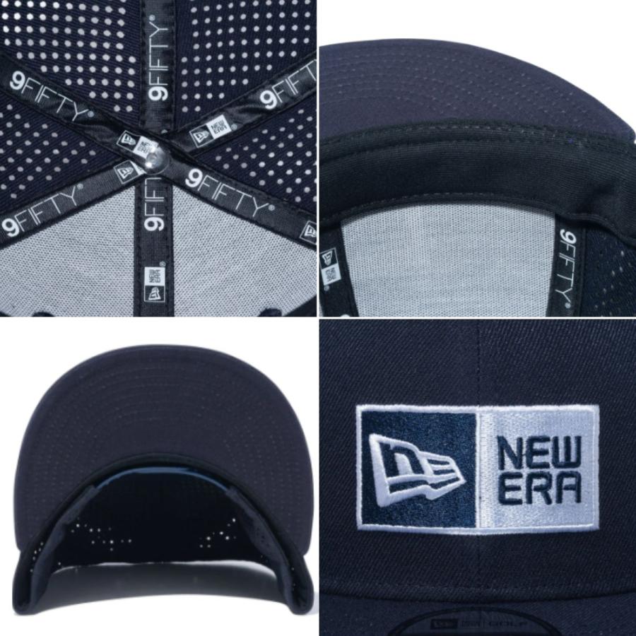 ニューエラ NEW ERA 9FIFTY Laser Perforated Box Logo ボックスロゴ メンズ レディース ユニセックス ゴルフ スポーツ 帽子 キャップ 14109207 14109208｜mario｜04