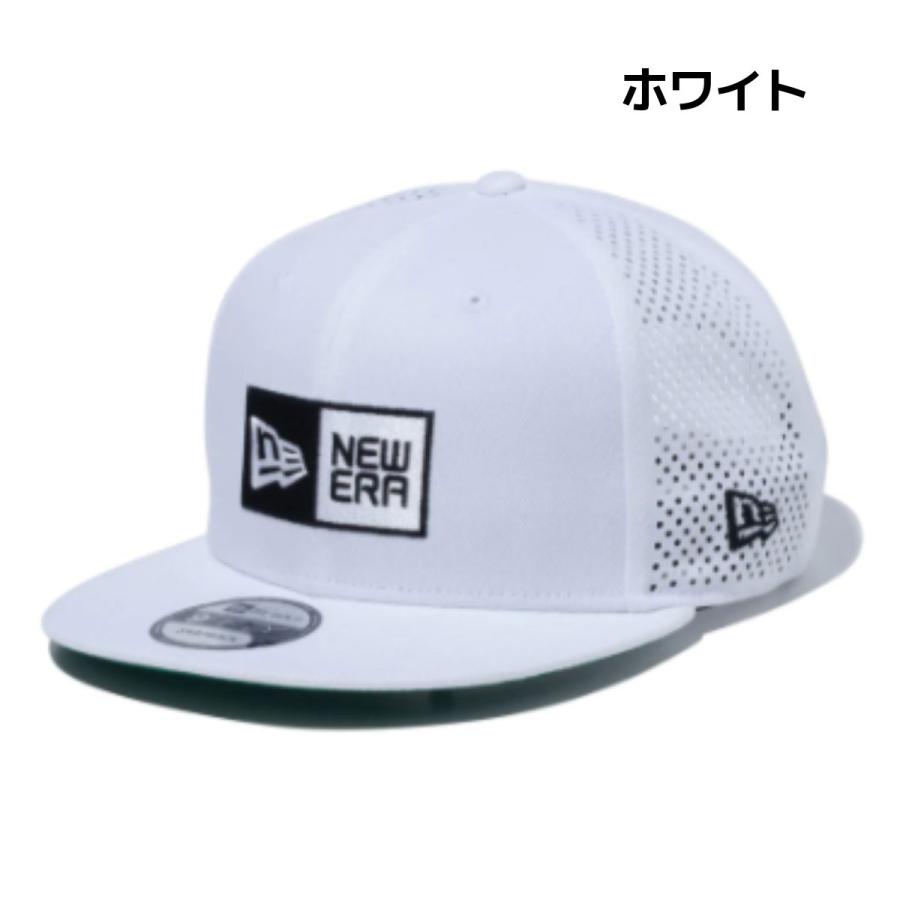 ニューエラ NEW ERA 9FIFTY Laser Perforated Box Logo ボックスロゴ メンズ レディース ユニセックス ゴルフ スポーツ 帽子 キャップ 14109207 14109208｜mario｜05