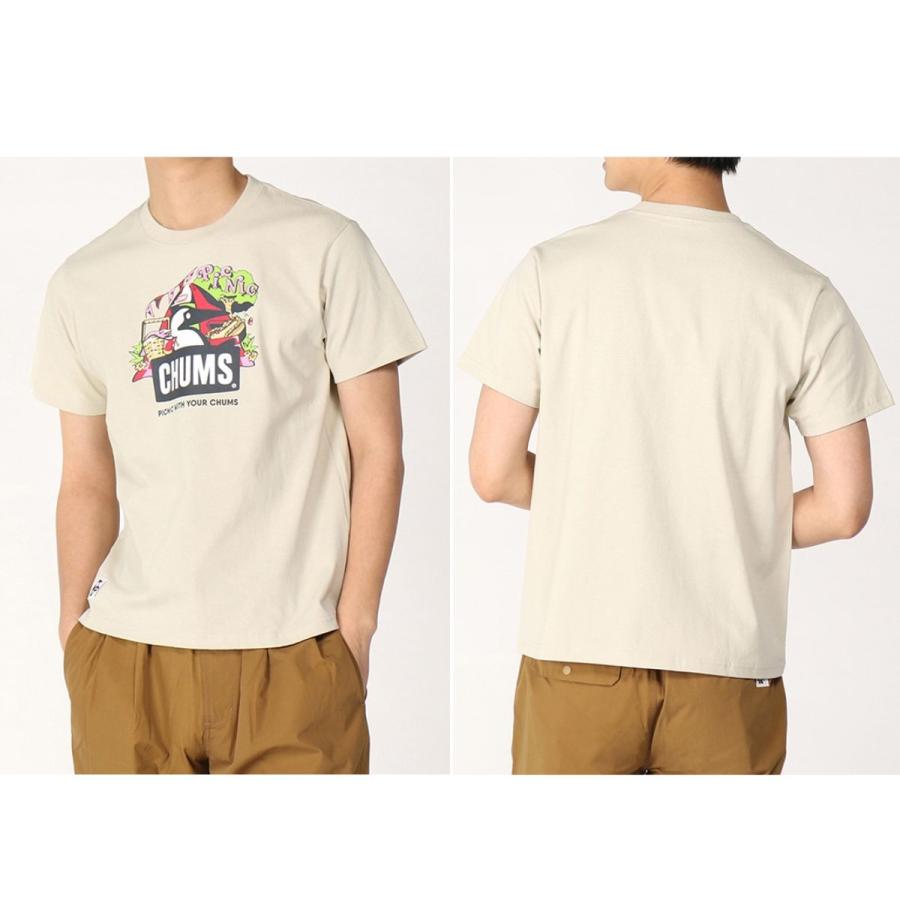 チャムス CHUMS ピクニックブービーTシャツ メンズ 春 夏 カジュアル アウトドア 半袖 ティシャツ トップス 綿100% CH01-2347｜mario｜11