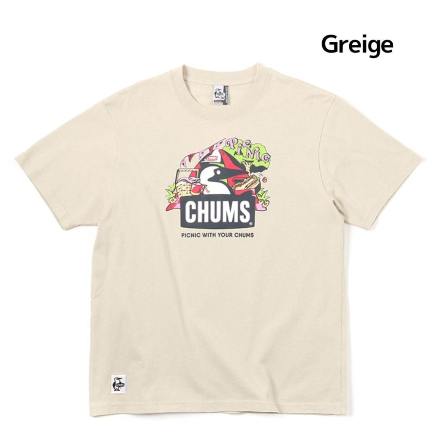 チャムス CHUMS ピクニックブービーTシャツ メンズ 春 夏 カジュアル アウトドア 半袖 ティシャツ トップス 綿100% CH01-2347｜mario｜03