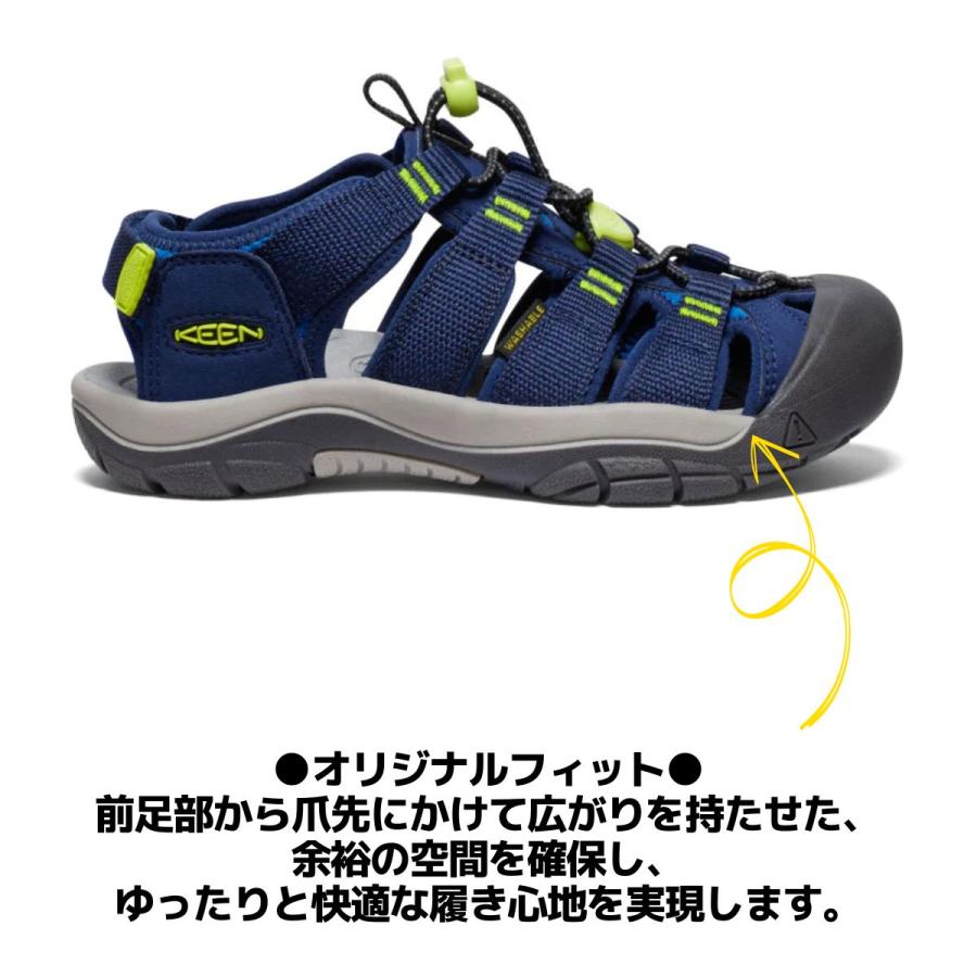 キーン KEEN NEWPORT BOUNDLESS ニューポート バウンドレス ジュニア キッズ サンダル シューズ スリッポン 水陸両用 アウトドア キャンプ カジュアルの画像