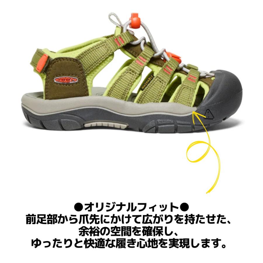 キーン KEEN NEWPORT BOUNDLES ニューポート バウンドレス ジュニア キッズ サンダル シューズ スリッポン 水陸両用 アウトドア キャンプの画像