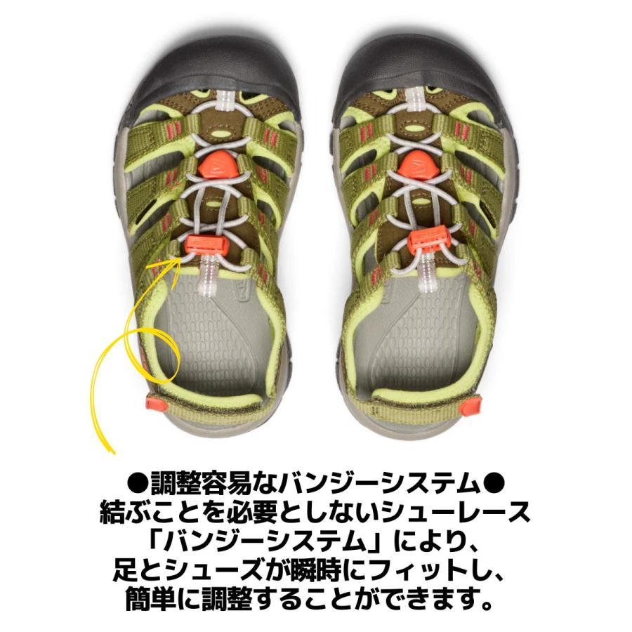 キーン KEEN NEWPORT BOUNDLES ニューポート バウンドレス ジュニア キッズ サンダル シューズ スリッポン 水陸両用 アウトドア キャンプの画像