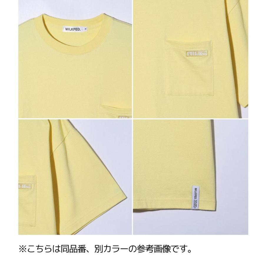 ミルクフェド MILKFED. BASIC POCKET S/S TEE ベーシック ポケットティ レディース 春 夏 カジュアル 半袖 シャツ Tシャツ コットン 綿100% 103241011004｜mario｜05