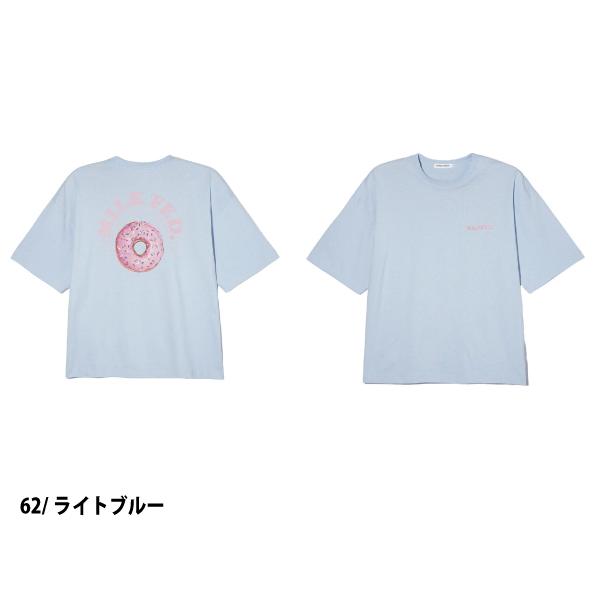 ミルクフェド MILKFED. ROUND DONUTS WIDE S/S TEE 半袖 Tシャツ バックプリント カジュアル 半袖 シャツ 103242011021｜mario｜03