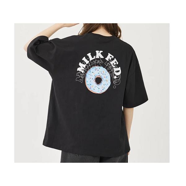 ミルクフェド MILKFED. ROUND DONUTS WIDE S/S TEE 半袖 Tシャツ バックプリント カジュアル 半袖 シャツ 103242011021｜mario｜07