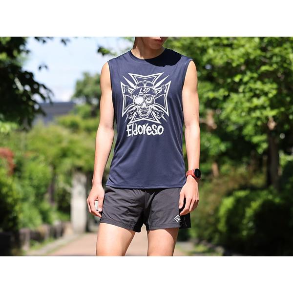 エルドレッソ ELDORESO Lsd Bone Sleeveless Lsd ボーン スリーブレス ユニセックス 春 夏 ネイビー 紺 スポーツ トレーニング タンクトップ E1213623-Navy｜mario｜07