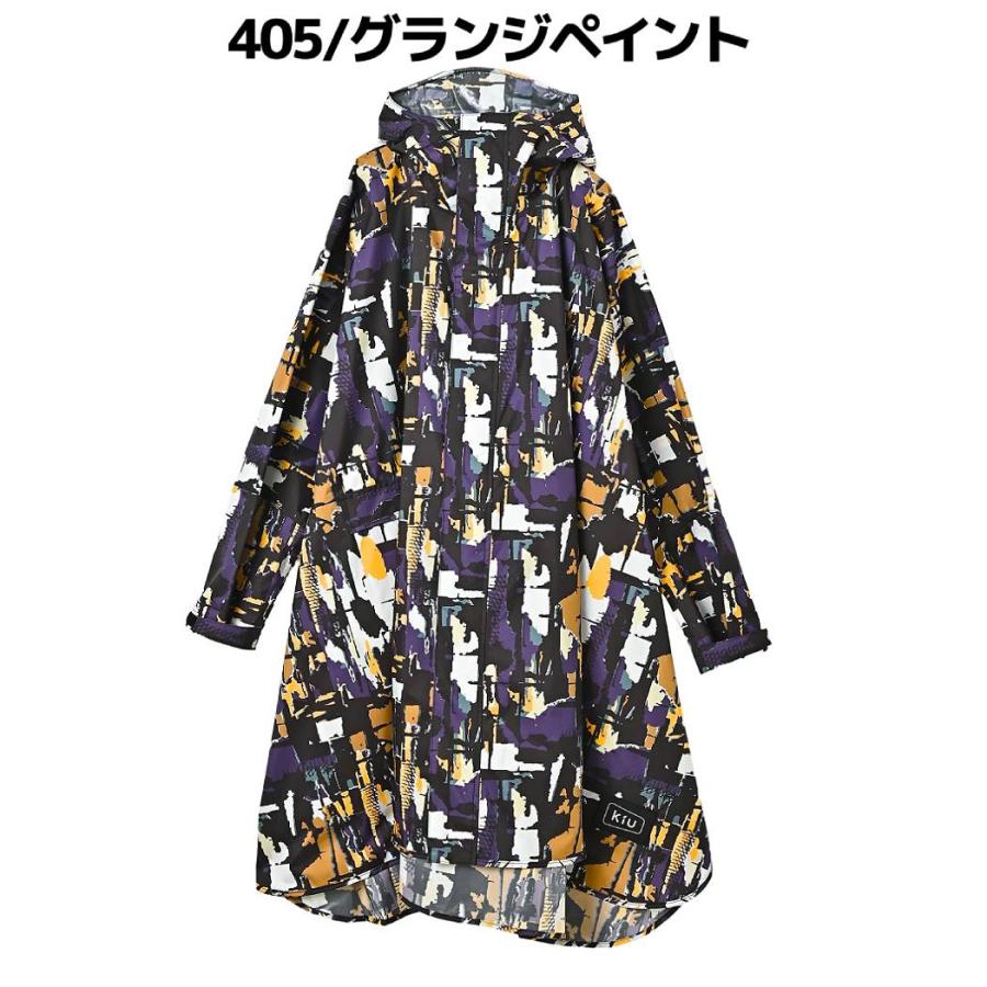 キウ Kiu NEW STANDARDRAIN PONCHO ニュースタンダードレインポンチョ ユニセックス 耐水圧 20,000mmH2O レインコート 雨具 撥水 はっ水 大雨 台風 フェス K163｜mario｜04