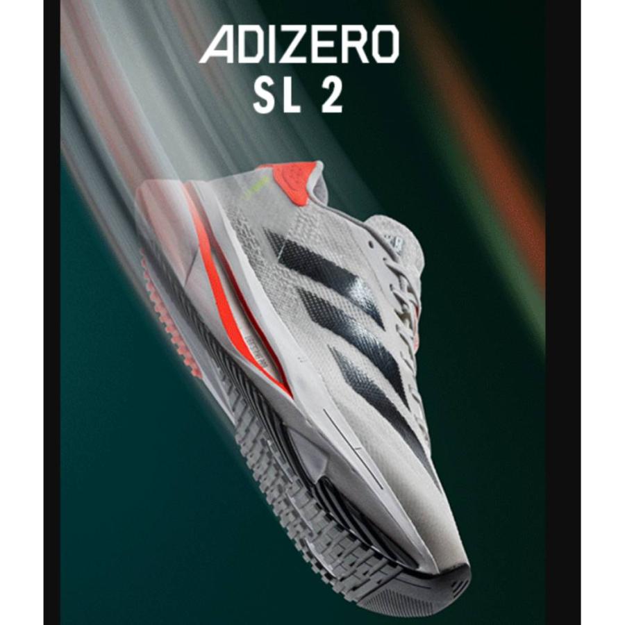 アディダス adidas ADIZERO SL2 M アディゼロ SL2 M メンズ ブラック ホワイト スポーツ ランニングシューズ ラン ...