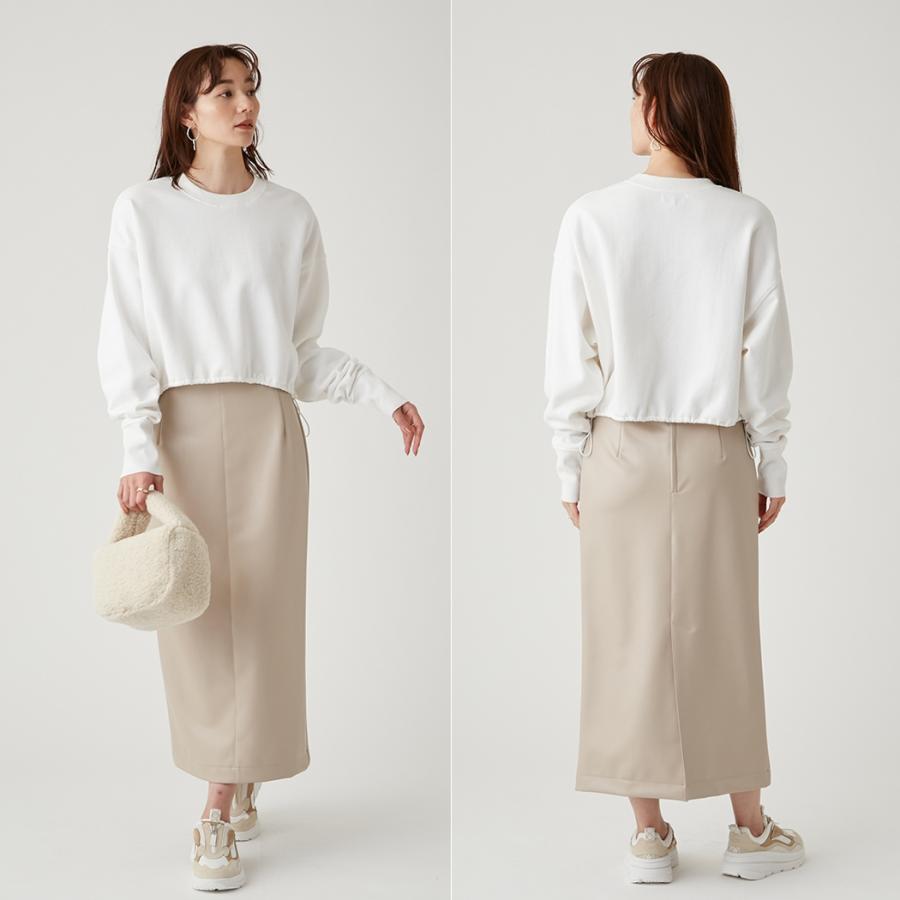 emmi エミ emmi emmi atelier ラメ裏毛クロップドプルオーバー