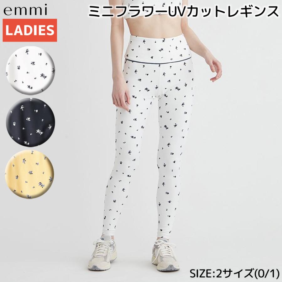 emmi エミ emmi emmi yoga ミニフラワーUVカットレギンス レディース