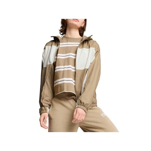 Puma イタリア代表 ウィンドブレーカー ブラウン PUMA（プーマ） メッシュ ライン ウィンドブレーカー レディース