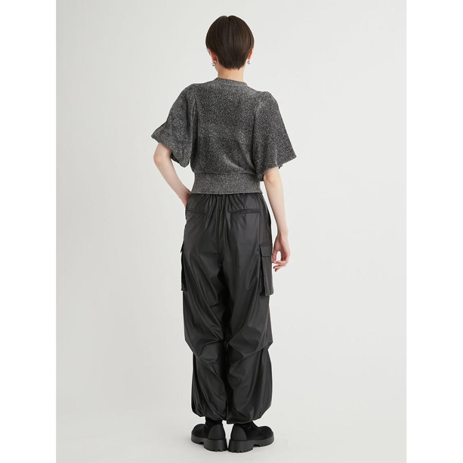 emmi エミ タックドロストフォルムカーゴパンツ レディース ブラック